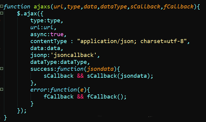 比較常見的Ajax格式