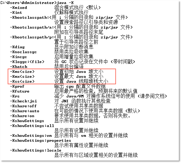 java虛擬機內(nèi)存設置參數(shù)