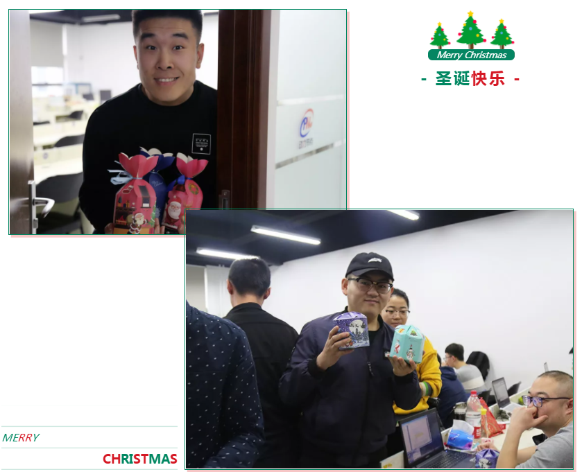 圣誕老人依次去教室派禮物