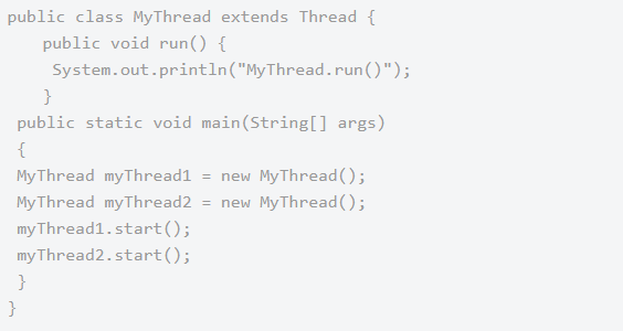 實(shí)現(xiàn)Java多線程的四種方法