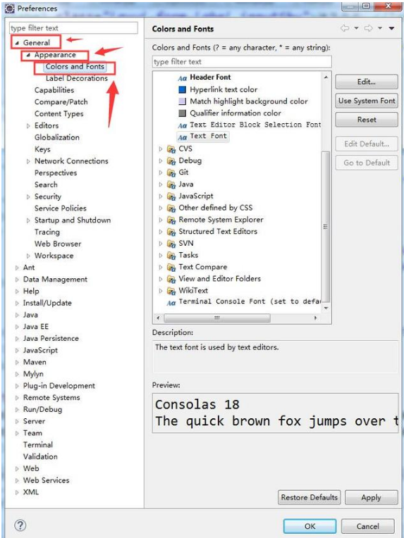 Javaweb視頻教程，eclipse調(diào)整頁面字大小